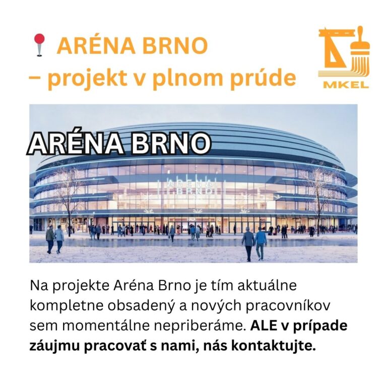 Aréna Brno - aktuálne pracujeme na stavbe