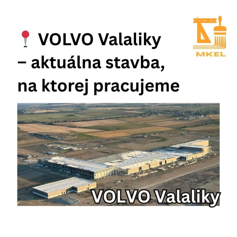 Volvo Valaliky - aktuálne pracujeme na stavbe ako sadrokartonisti